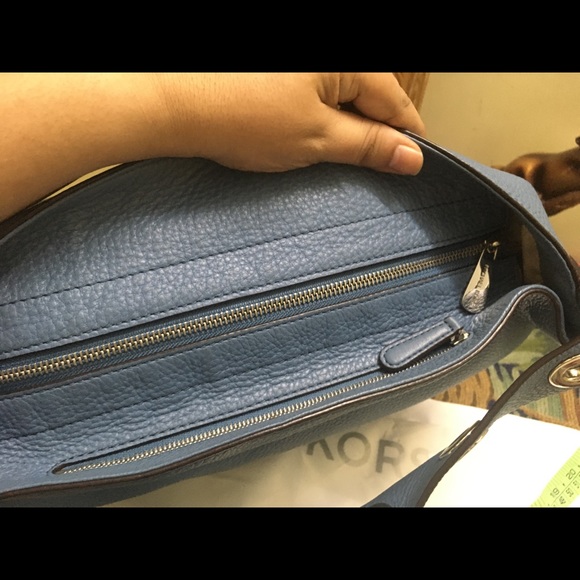 Authentic Large Michael Kors Brooklyn Shoulder Bag in Baby Blue - Picture 8 of 15